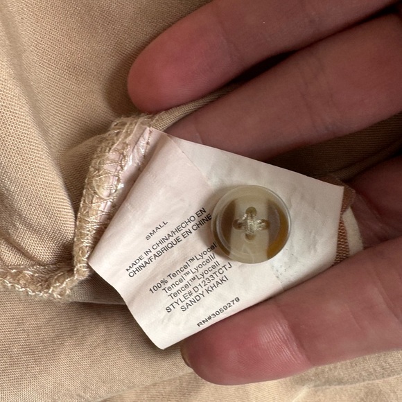 Thread + Supply Tan Button Up Dress - Small - Neutral/Minimalist - - Picture 10 of 12